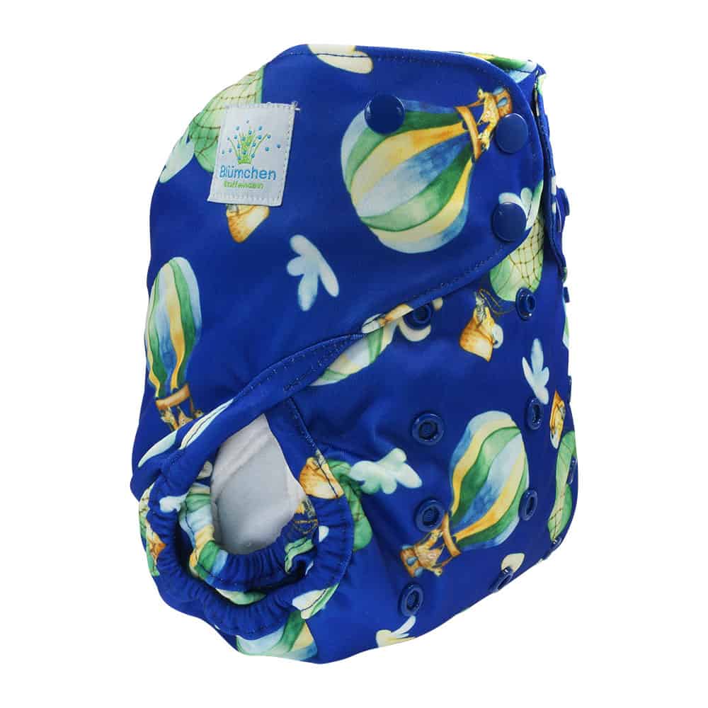 Blümchen Überhose Druckknöpfe OneSize ab 4 kg perfekt für Stoffwindeln Ballons