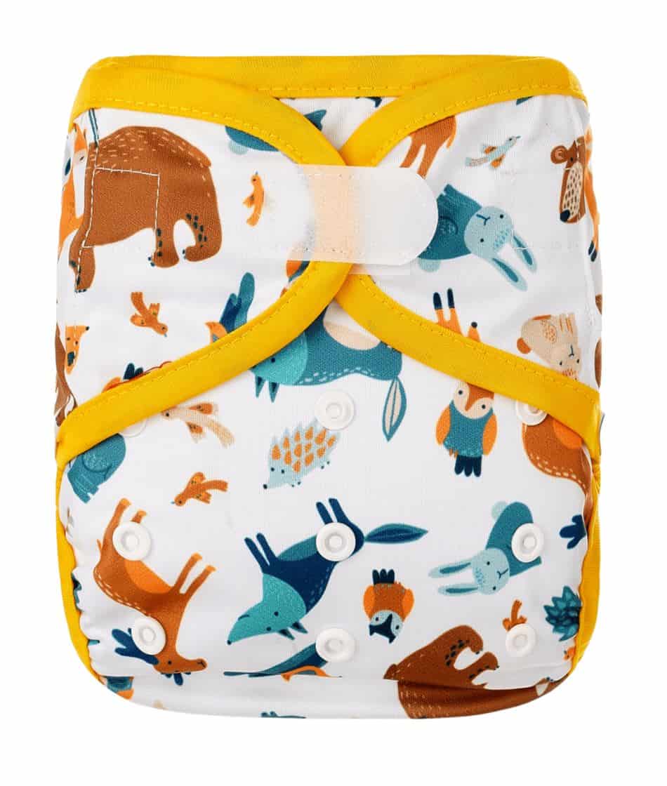 HappyBear Überhose PUL 4 - 16 kg perfekt für Stoffwindeln Waldtiere