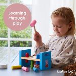 Peppa Wutz Hammer Spielzeug ab 2 Jahre | Entwickelt Hand-Auge-Koordination 3 Peppa Wutz Hammer Spielzeug Detail