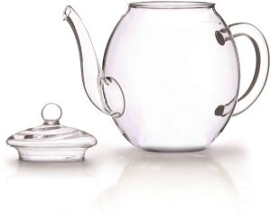 Creano Teekanne Wiladu aus Glas 500 ml für Erblühtee geeignet