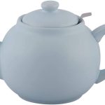 Plint Teekanne 1,5 Liter Almost Black - Steingut Kanne Mit Edelstahlsieb