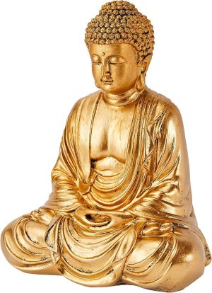 Zen-Light-Buddha-Statue-aus-goldfarbenem