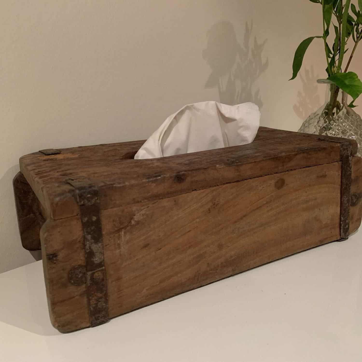 Wiladu Taschentuchbox aus Holz rustikal | Wiladu