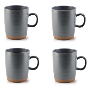 Wiladu Becher Lotta 4er Set 400ml Tasse Kaffeebecher perfekt für Cappuccino und Co 4 Stück Sparpaket