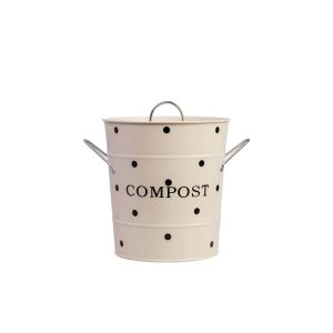 Komposteimer für die Küche Isabelle Rose 3L Fassungsvermögen Höhe: 21 cm, Durchmesser: 19 cm mit herausnehmbaren Plastikeimer