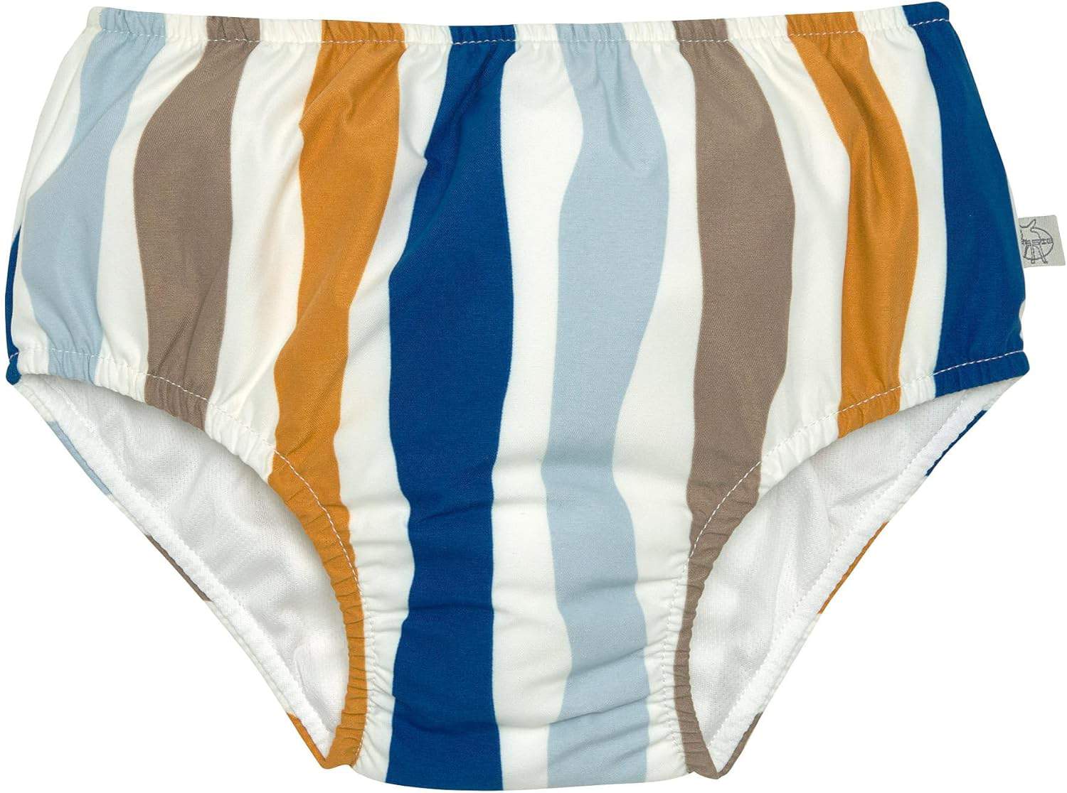 LÄSSIG Schwimmwindel Baby Badewindel wiederverwendbar waschbar Auslaufschutz UV-Schutz 13 - 18 Monate Wellen Blue
