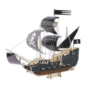 Piratenschiff Bausatz aus Holz 3D Puzzle