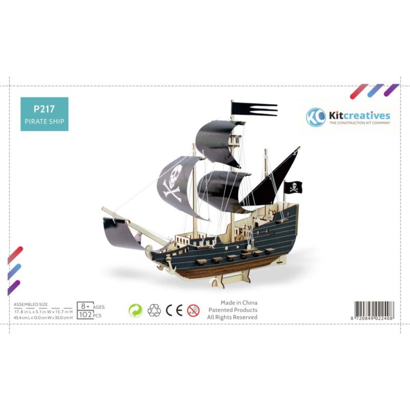 Piratenschiff Bausatz Verpackung