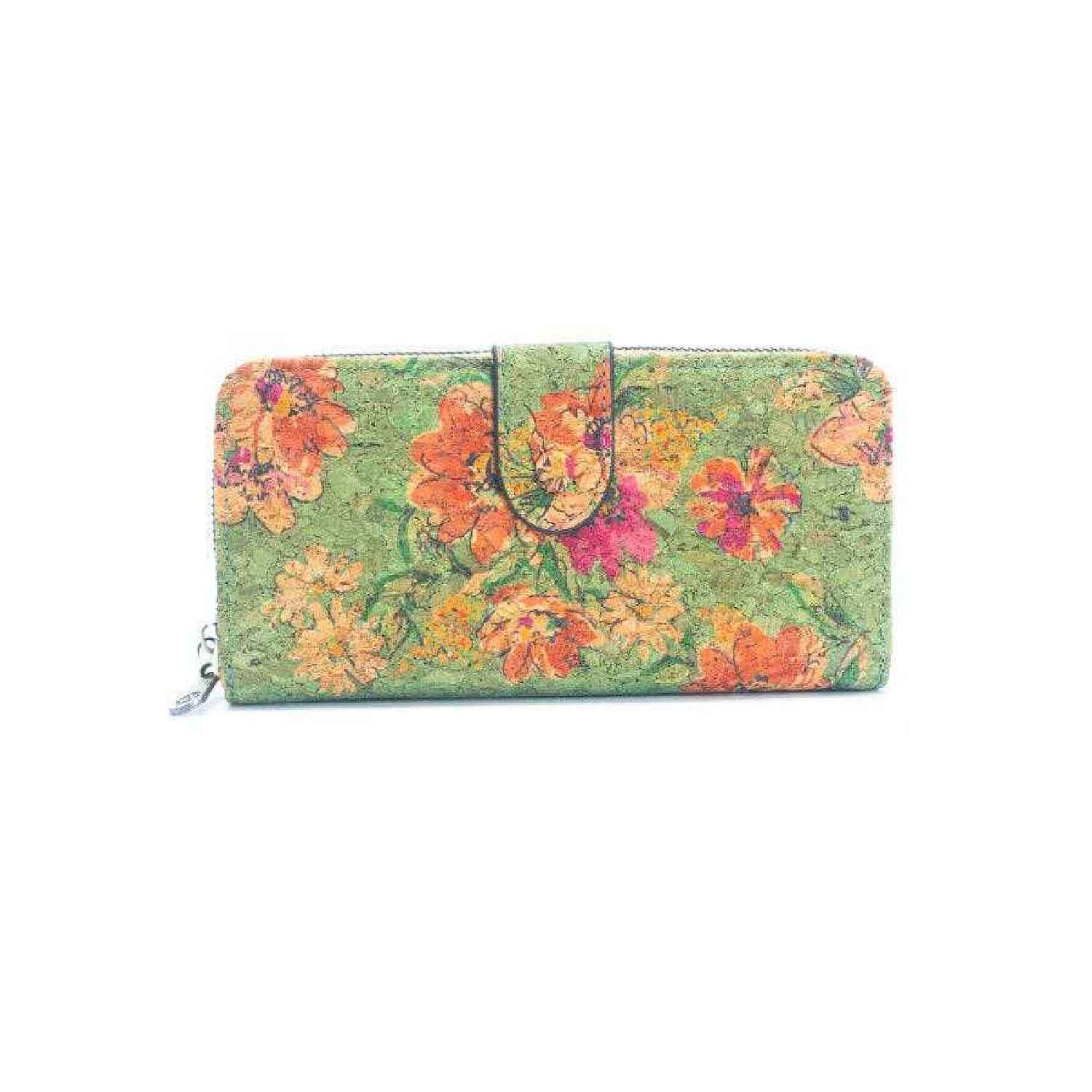 Kork Portemonnaie Summerspirit Groß Geldbörse Geldbeutel Bio und Vegan 19 x 9 x 3 cm viele verschiedene Prints Motiv 3