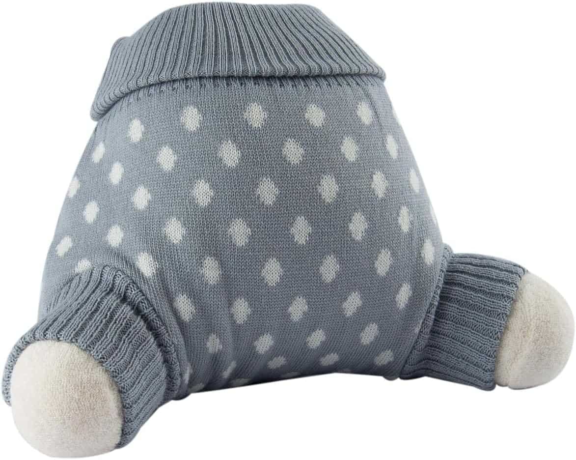 Popolini Wollüberhose Überhose Schlupfüberhose WoolPant viele Größen und Farben gestrickt 100% kbT* Wolle 62 / 68 Grau Punkte