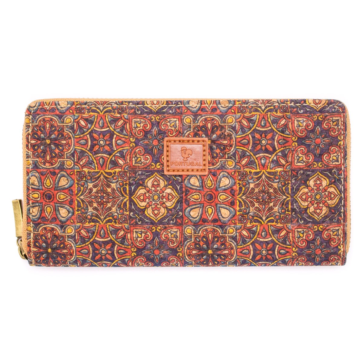 Kork Portemonnaie Lampda 20 x 10 x 2,5 cm vegan und nachhaltig Damen Geldbörse Geldtasche Motiv 5