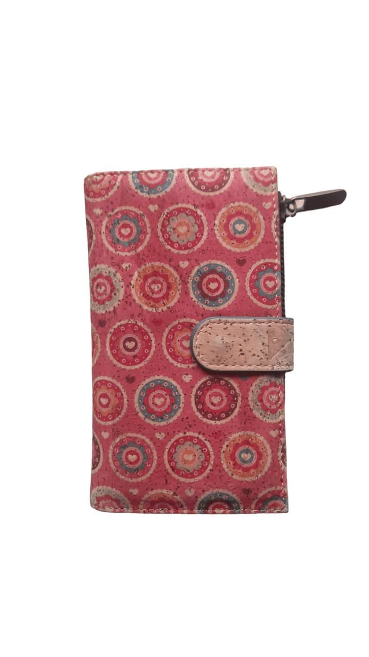 Kork Portemonnaie Frederica 16 x 9,5 x 2,5 cm Geldbörse Brieftasche für Damen Motiv 4