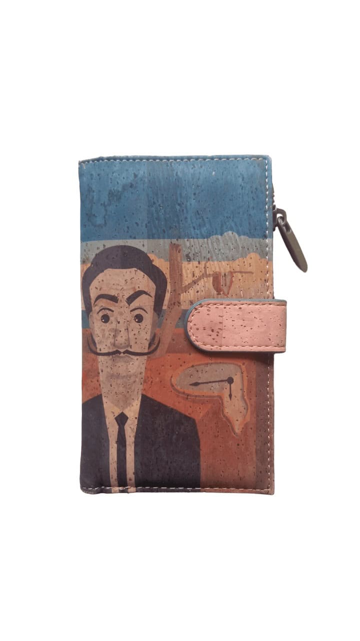 Kork Portemonnaie Frederica 16 x 9,5 x 2,5 cm Geldbörse Brieftasche für Damen Motiv 5