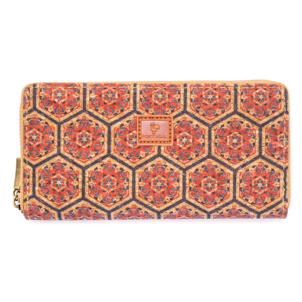 Kork Portemonnaie Lampda 20 x 10 x 2,5 cm vegan und nachhaltig Damen Geldbörse Geldtasche Motiv 11