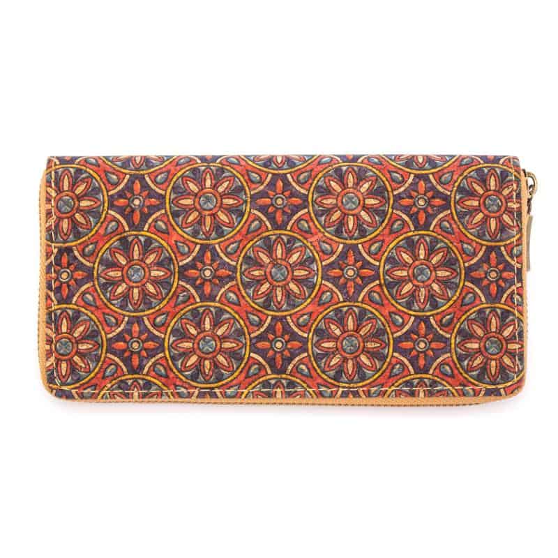 Kork Portemonnaie Lampda 20 x 10 x 2,5 cm vegan und nachhaltig Damen Geldbörse Geldtasche Motiv 12