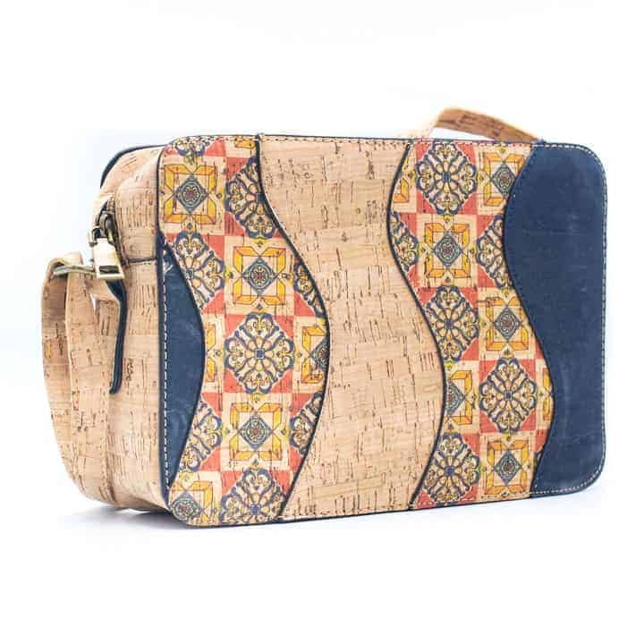 Kork Tasche Slice Umhängetasche 23 x 19 x 8 cm vegan und nachhaltig Wiladu Motiv 2
