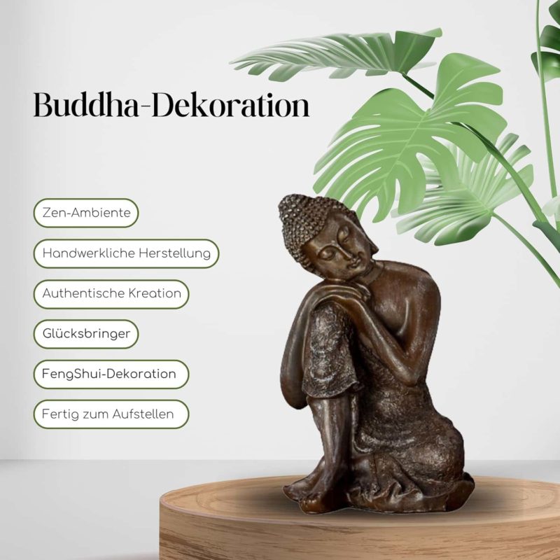 Buddha Statue sitzend Zen Arome Details