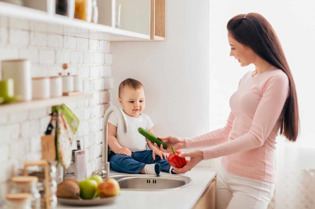 Gesunde Lebensmittel für Kinder und die Brotdose